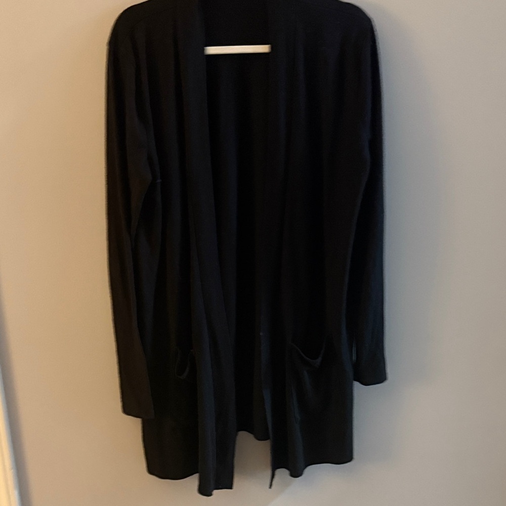 Zenana Outfitters Sleek Black Open Cardigan